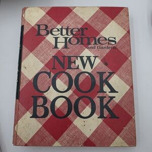 Vintage Better Homes and Gardens New Cook Book – Red Plaid Hardcover 1972